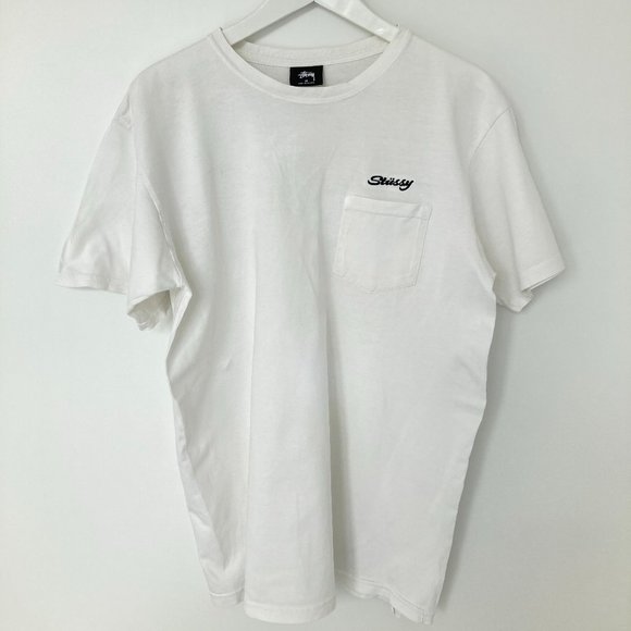 Stussy Other - Stüssy white regular fit t-shirt size M